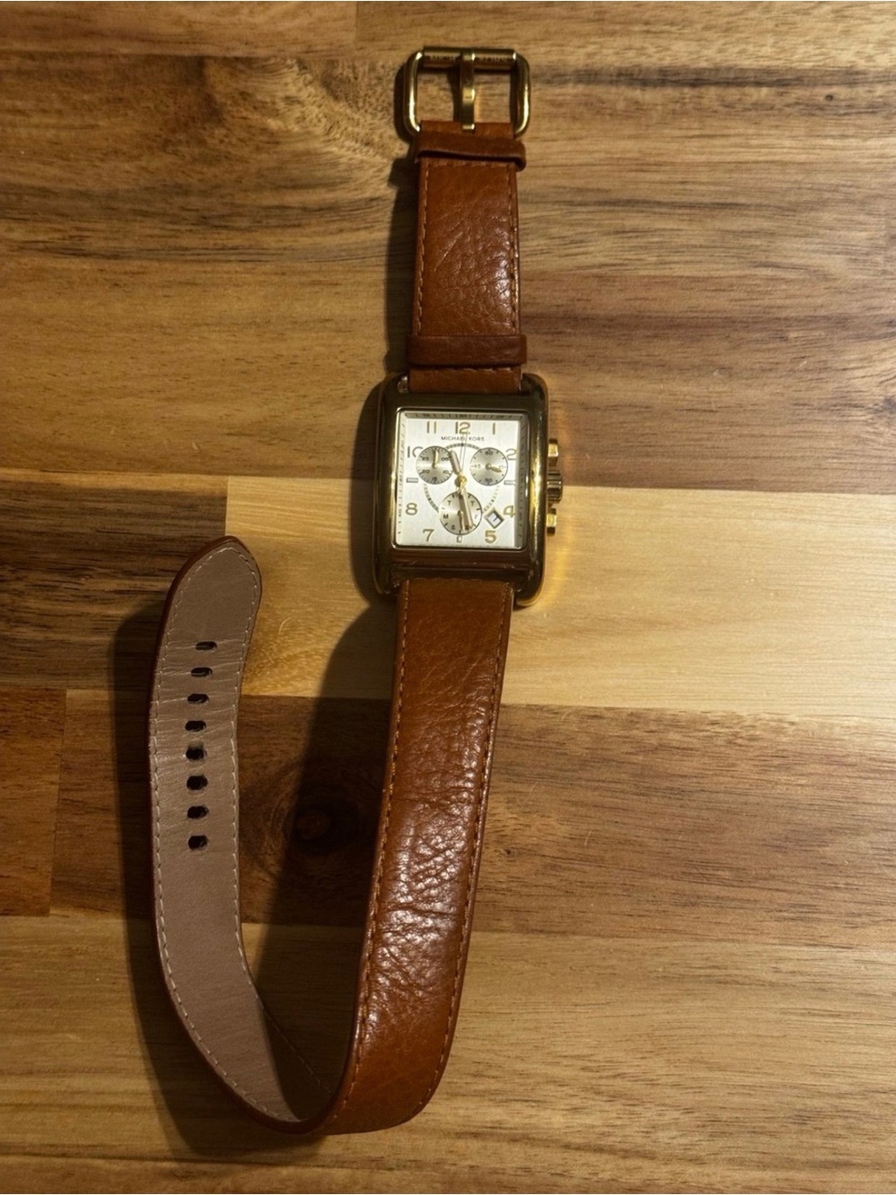 Michael Kors Double Wrap Watch | Gold & Brown